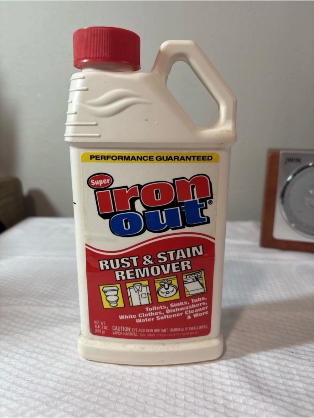 SUPER IRON OUT Powder Rust Stain Remover 1 lb 2oz Bottle Cleaner Laundry Iron